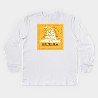 Dont tread on me inverted colors Kids Long Sleeve T-Shirt